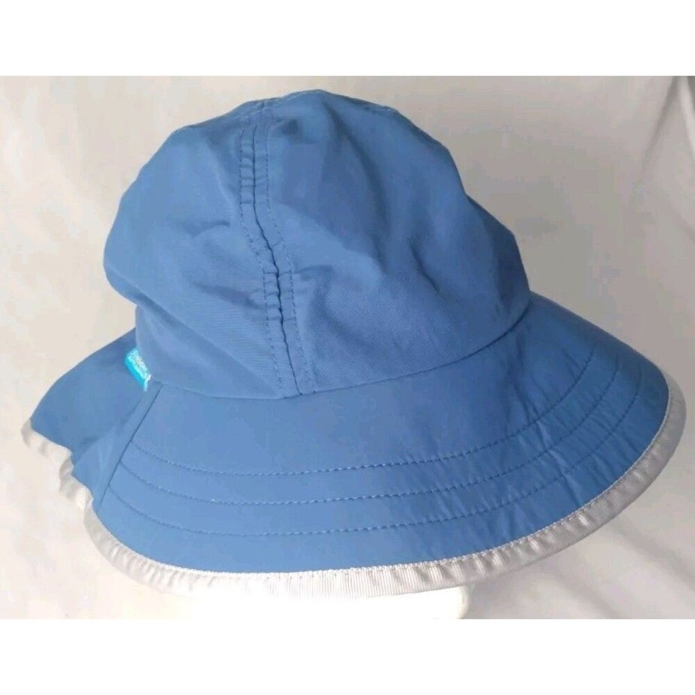 Sunday Afternoons Blue Baby Bucket/Sun Hat w/Adjustable Chinstrap-SZ 6-24 Months